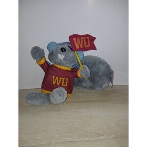 Rocky & Bullwinkle Plush Wossamotta University 18” Ward 2001 With Tag Vintage